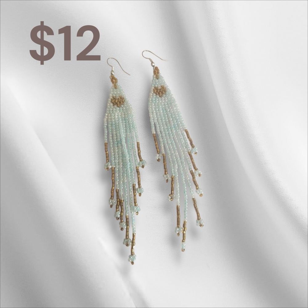 Elegant Beaded Fringe Earrings
